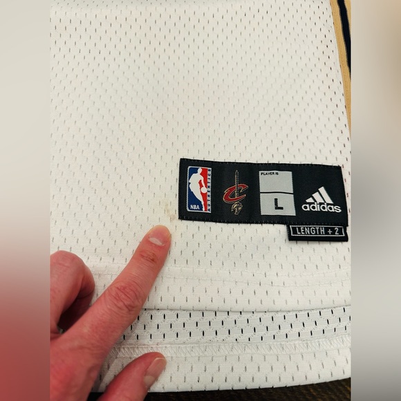 VTG Lebron James Adidas Cleveland Cavaliers Swingman Rookie Jersey Large +2 - Picture 6 of 11